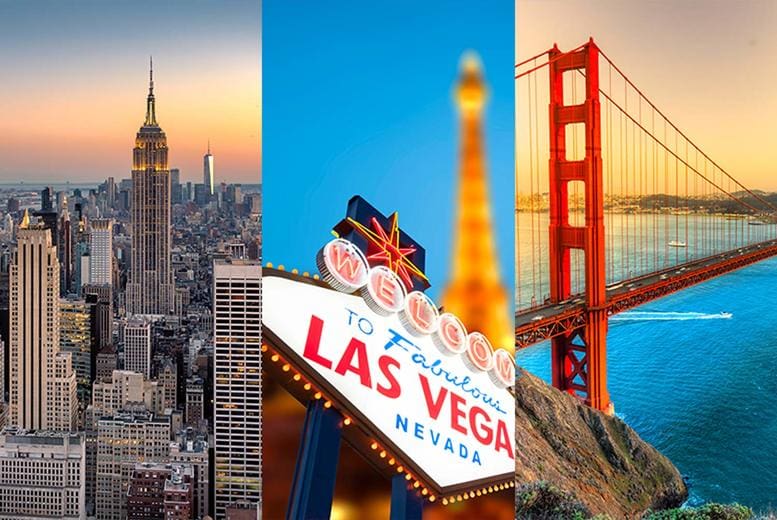 New York, Las Vegas & San Francisco Holiday: 7-10 Nights & Flights
